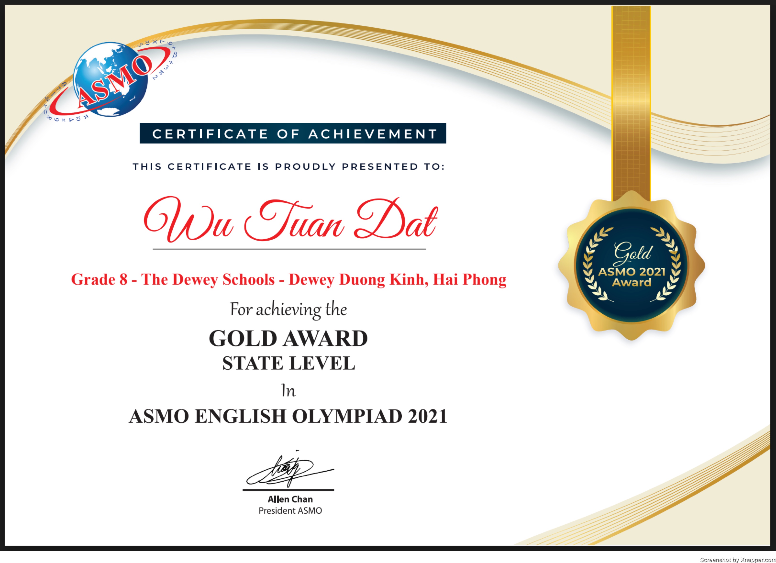 ASMO English Olympiad 2021